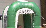 XXL-Werbeballon: Kassenhaus